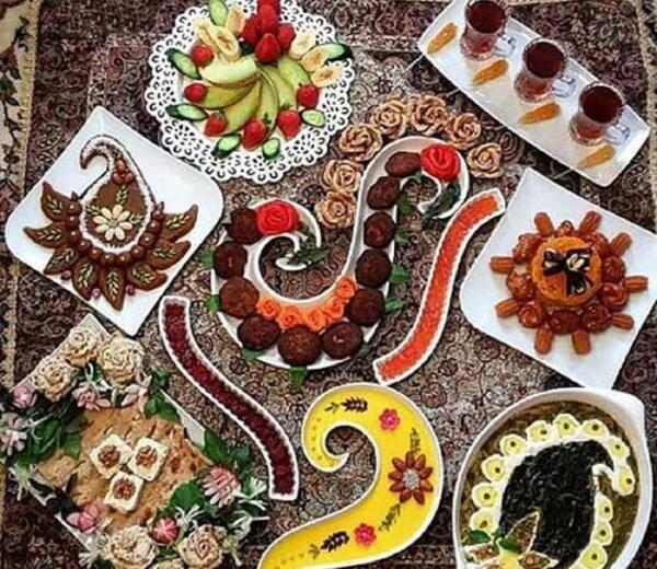 عکس سفره افطار قشنگ