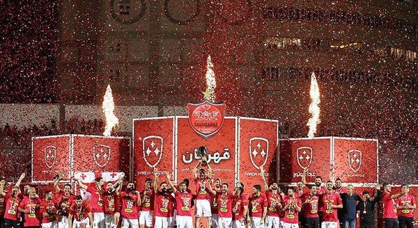 عکس نوشته پرسپولیس قهرمان میشه