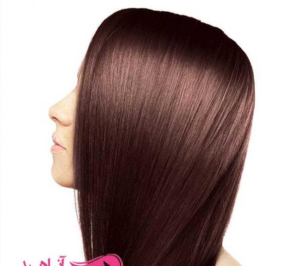 عکس رنگ موی قهوه ای شکلاتی تیره