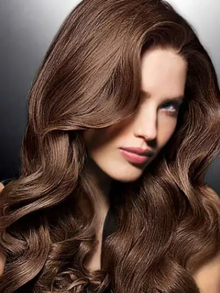 عکس رنگ موی قهوه ای شکلاتی تیره