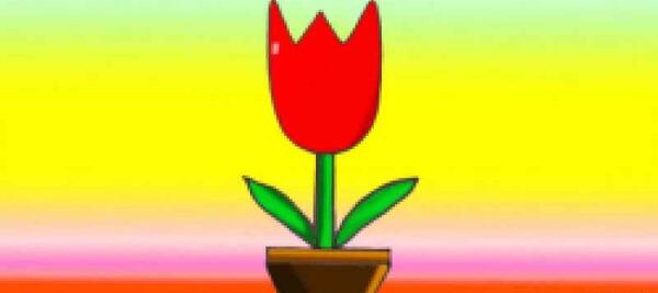 عکس نقاشی گل کوچک