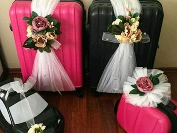 عکس های تزیین چمدان عروس