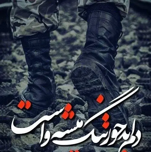 عکس نوشته داداشم میره سربازی