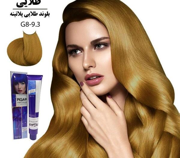 عکس رنگ مو طلایی