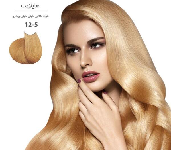 عکس رنگ مو طلایی