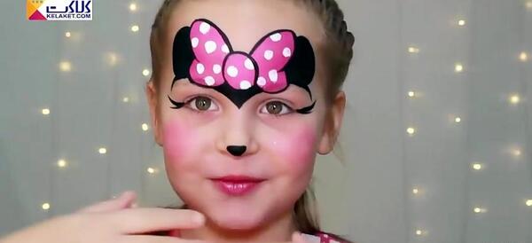 عکس نقاشی روی صورت دخترانه ساده