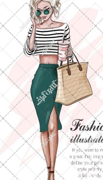 عکس نقاشی زیبا عروس
