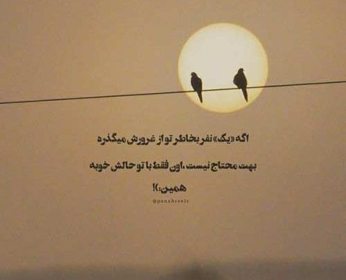 عکس نوشته از وقتی تو رفتی شب حالمو پرسید
