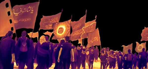 عکس پیاده روی شبانه