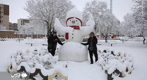 عکس برف اراک