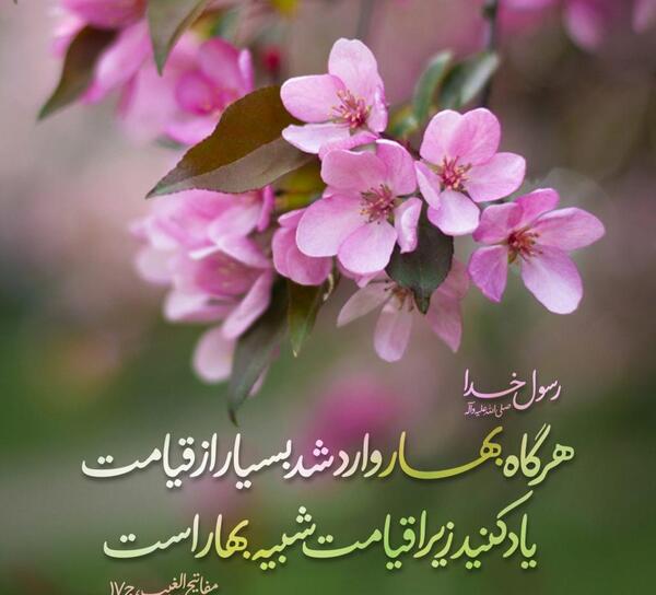 عکس نوشته حدیث نوروز
