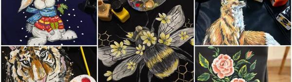 عکس ایده برای نقاشی روی لباس