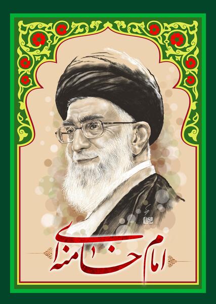 عکس رئیسی و خامنه ای و خمینی