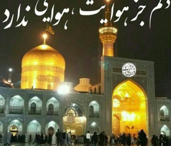 عکس نوشته امام رضا دلم هواتو کرده