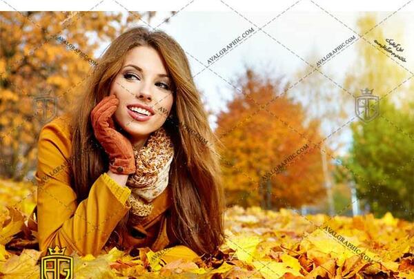 عکس زن پاییزی