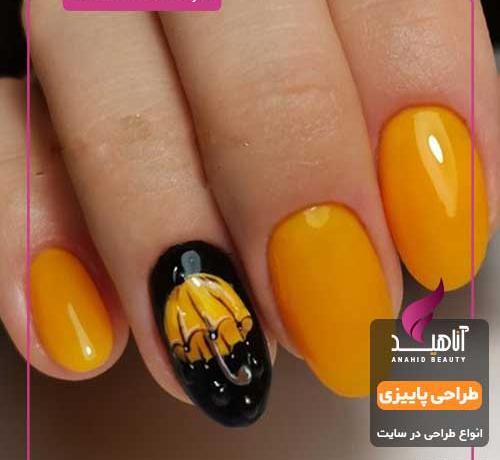 عکس طراحی ناخن پاییزی