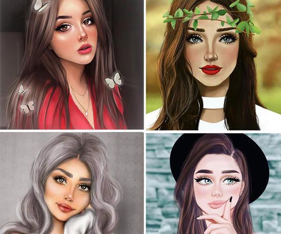 عکس زیبا دخترانه کارتونی