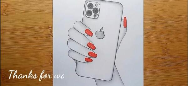 عکس گوشی اپل تو دست دختر