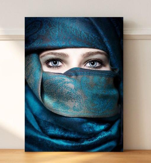 عکس نقاشی دخترانه با حجاب