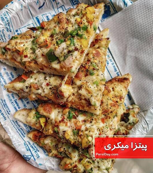 عکس پیتزا رولی
