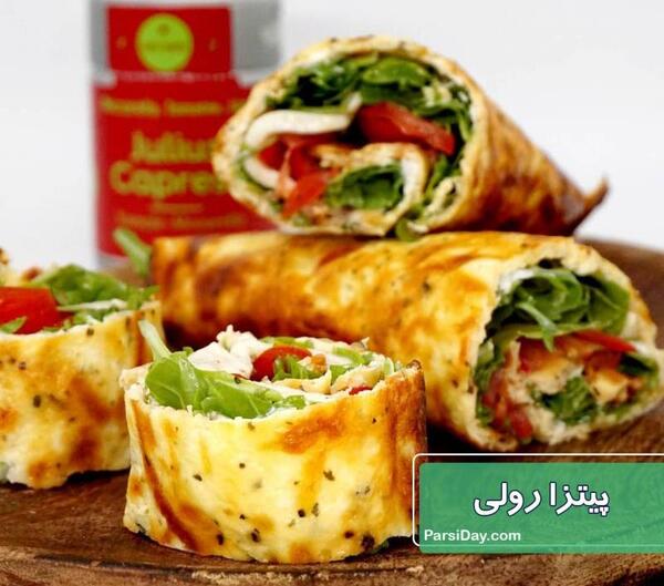 عکس پیتزا رولی
