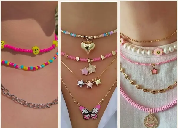 عکس گردنبند فانتزی دخترانه