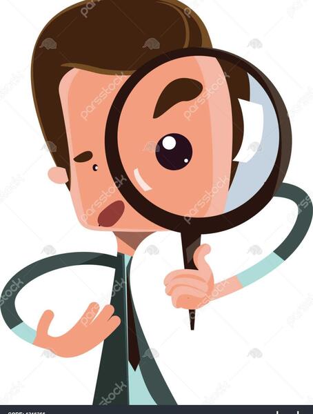 عکس کارتونی ذره بین