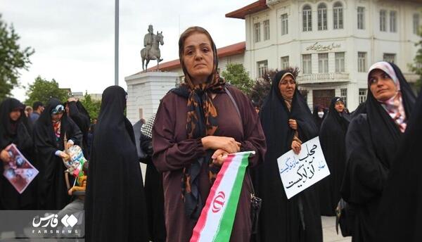 عکس تظاهرات رشت