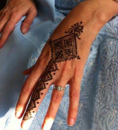 عکس حنا روی دست اسان