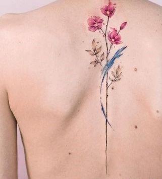 عکس تاتو کمر دخترانه