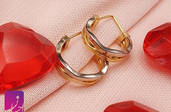 عکس گوشواره حلقه ای طلا