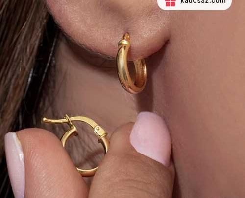 عکس گوشواره حلقه ای طلا