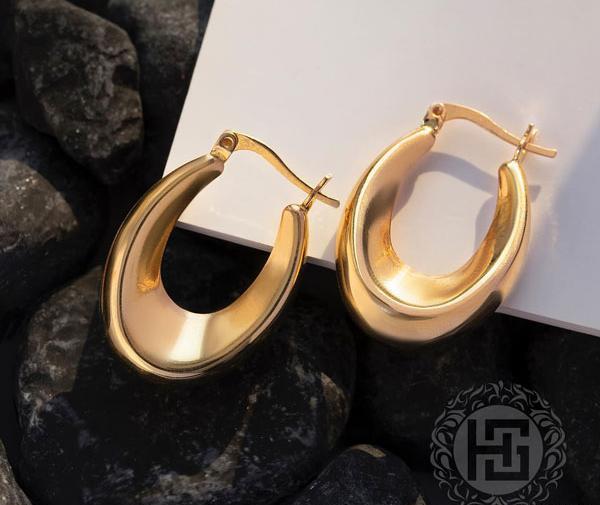 عکس گوشواره حلقه ای طلا