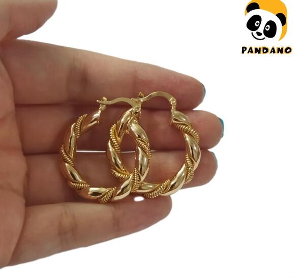 عکس گوشواره حلقه ای طلا