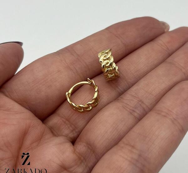 عکس گوشواره حلقه ای طلا