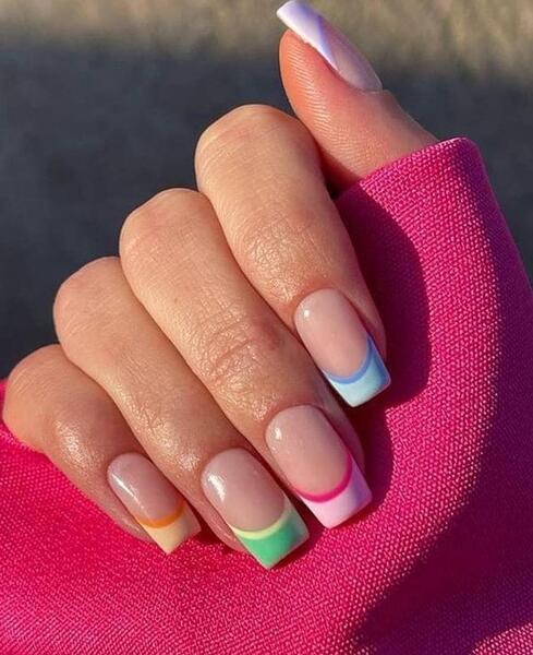 عکس مدل فرنچ ناخن زنانه