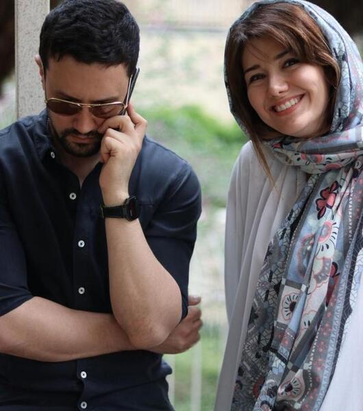 عکس همسر شاهرخ استخری سپیده بزمی پور