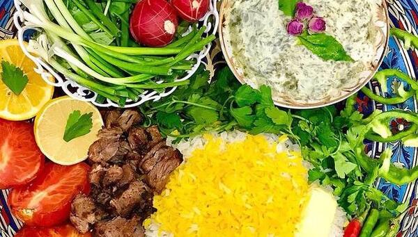 عکس چلو کباب چنجه