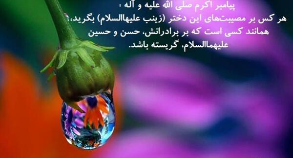 عکس نوشته حسین زینب