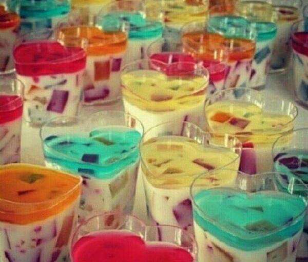 عکس ژله خرده شیشه با بستنی