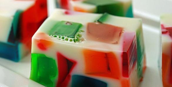 عکس ژله خرده شیشه با بستنی