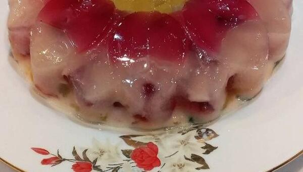 عکس ژله خرده شیشه با بستنی
