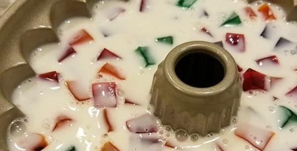 عکس ژله خرده شیشه با بستنی