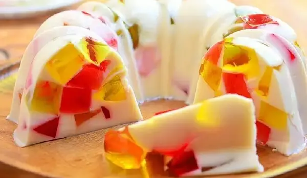عکس ژله خرده شیشه با بستنی