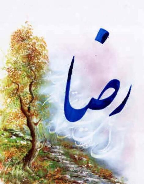 عکس نوشته اسم رضا