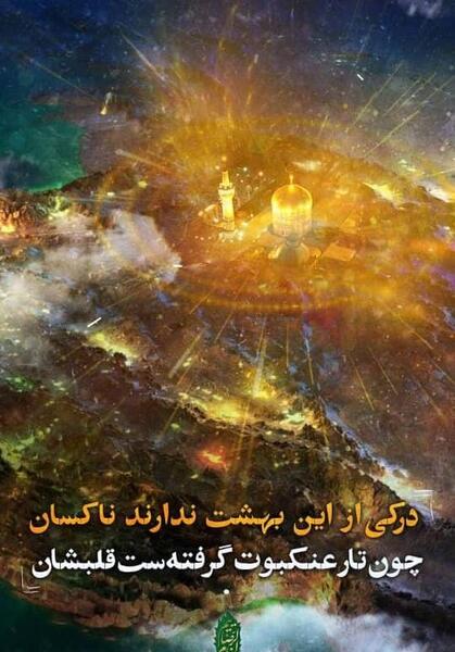 عکس تار عنکبوت حرم امام رضا