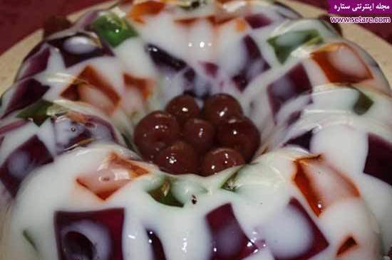 عکس ایده برای ژله خرده شیشه