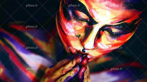عکس نقاشی صورت یک خانم