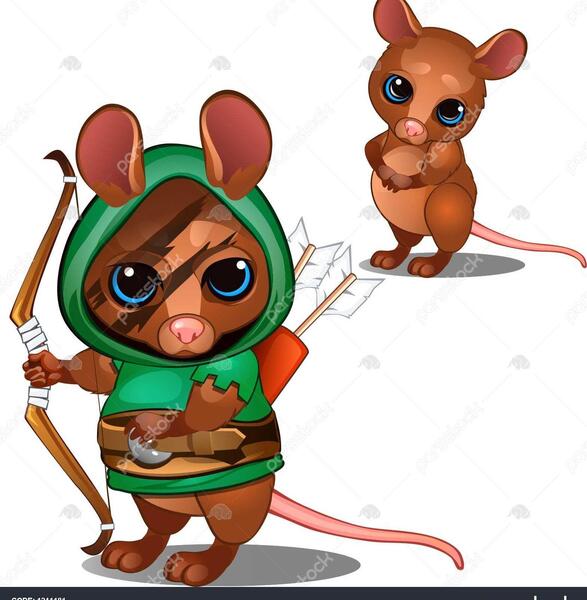 عکس موش لباس پوشیده
