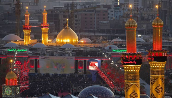عکس حرم امام حسین و حضرت عباس در کنار هم